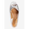 Comfortview Katelyn Slingback Low Heel Women’s Dress Shoes (Wide Widths Available)(Silver)