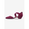 Comfortview Women’s Plus Size The Camilla Pump(Dark Berry)