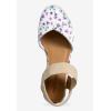 Comfortview Women’s Wide Width The Abra Espadrille(Purple Floral)