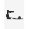 Comfortview Women’s Wide Width The Alora Sandal(Black)