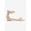 Comfortview Women’s Wide Width The Alora Sandal(Gold)