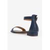 Comfortview Women’s Wide Width The Alora Sandal(Navy)