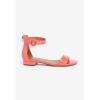 Comfortview Women’s Wide Width The Alora Sandal(Peach Patent)
