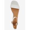 Comfortview Women’s Wide Width The Alora Sandal(White)