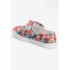 Comfortview Women’s Wide Width The Anzani Sneaker(Gardenia Floral)