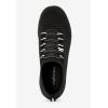 Comfortview Women’s Wide Width The Ariya Sneaker(Black)