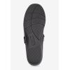 Comfortview Women’s Wide Width The Carla Mary Jane Flat(Black)