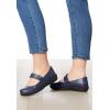 Comfortview Women’s Wide Width The Carla Mary Jane Flat(Gunmetal)