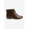 Comfortview Women’s Wide Width The Darcy Bootie(Brown)