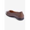 Comfortview Women’s Wide Width The Fay Flat(Brown Woven)