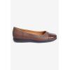 Comfortview Women’s Wide Width The Fay Flat(Brown Woven)