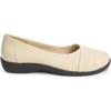 Comfortview Women’s Wide Width The Gab Flat(Bone)