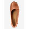 Comfortview Women’s Wide Width The Gab Flat(Cognac)