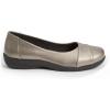 Comfortview Women’s Wide Width The Gab Flat(Gunmetal)