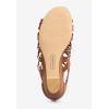 Comfortview Women’s Wide Width The Helen Sandal(Cognac)