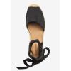 Comfortview Women’s Wide Width The Shayla Flat Espadrille(Black)