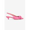 Comfortview Women’s Wide Width The Tia Slingback(Pink Croco)