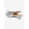 Comfortview Women’s Wide Width The Tia Slingback(Silver)