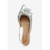 Comfortview Women’s Wide Width The Tia Slingback(Silver)