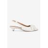 Comfortview Women’s Wide Width The Tia Slingback(White)