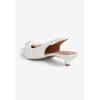 Comfortview Women’s Wide Width The Tia Slingback(White)
