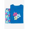Dreams & Co. Plus Size 2-Piece Capri PJ Set(Pool Blue Tropical)