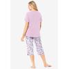 Dreams & Co. Plus Size 2-Piece Capri PJ Set(Raspberry Sorbet Paris)
