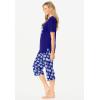 Dreams & Co. Plus Size 2-Piece Capri PJ Set(Ultra Blue Presents)