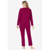 Dreams & Co. Plus Size 2-Piece Lounge Set(Pomegranate)