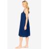 Dreams & Co. Plus Size Breezy Eyelet Short Nightgown(Evening Blue)