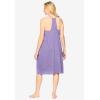 Dreams & Co. Plus Size Breezy Eyelet Short Nightgown(Soft Iris)