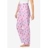 Dreams & Co. Plus Size Knit Sleep Pant(Pink Cherry)