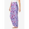 Dreams & Co. Plus Size Knit Sleep Pant(Soft Iris Cozy Drinks)