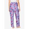 Dreams & Co. Plus Size Knit Sleep Pant(Soft Iris Cozy Drinks)