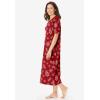Dreams & Co. Plus Size Long Print Sleepshirt(Classic Red Winter Snow)