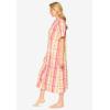 Dreams & Co. Plus Size Long Print Sleepshirt(Multi Plaid)