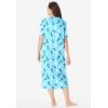 Dreams & Co. Plus Size Long Print Sleepshirt(Peony Xoxo)