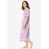 Dreams & Co. Plus Size Long Print Sleepshirt(Pink Candy Cane)