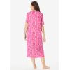 Dreams & Co. Plus Size Long Print Sleepshirt(Pink Hearts)