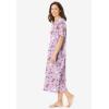Dreams & Co. Plus Size Long Print Sleepshirt(Pink Spring Dog)