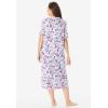 Dreams & Co. Plus Size Long Print Sleepshirt(Raspberry Sorbet Paris)
