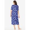 Dreams & Co. Plus Size Long Print Sleepshirt(Ultra Blue Presents)