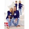 Dreams & Co. Plus Size Long Sleeve Knit PJ Set(Navy Bear Isle)
