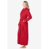 Dreams & Co. Plus Size Long Terry Robe(Classic Red)