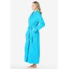 Dreams & Co. Plus Size Long Terry Robe(Pink Stripe)