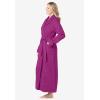 Dreams & Co. Plus Size Long Terry Robe(Rich Violet)