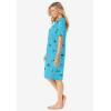 Dreams & Co. Plus Size Print Sleepshirt(Caribbean Blue Elephant)