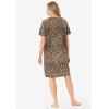 Dreams & Co. Plus Size Print Sleepshirt(Classic Leopard)