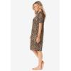 Dreams & Co. Plus Size Print Sleepshirt(Classic Leopard)