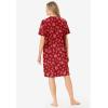 Dreams & Co. Plus Size Print Sleepshirt(Classic Red Winter Snow)